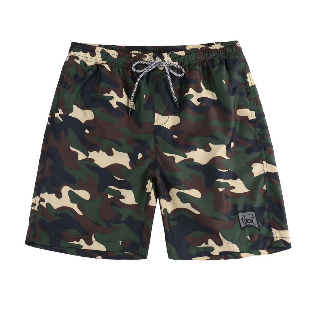Men's Swim Trunks Quick Dry Hawaii Style Swimwear with Mesh Lining